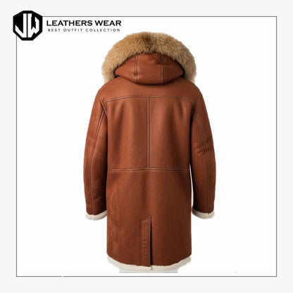 Mens Genuine Sheepskin Coat