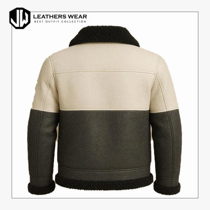 Mens Leather Bomber