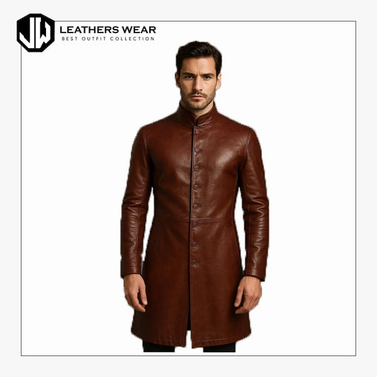 Mens Leather Duster