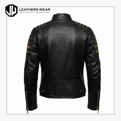 Mens Leather Riding Jacket