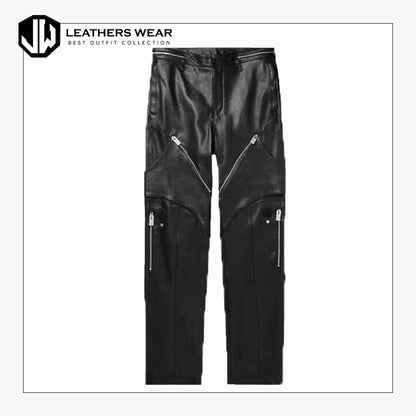 Mens Motorcycle Leather Trousers