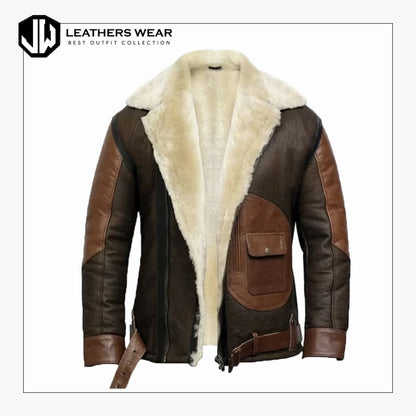 Mens Sheepskin Leather Jacket