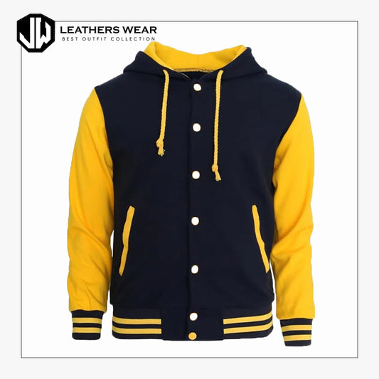 NewHoodieVarsityJacketCottonLetterman