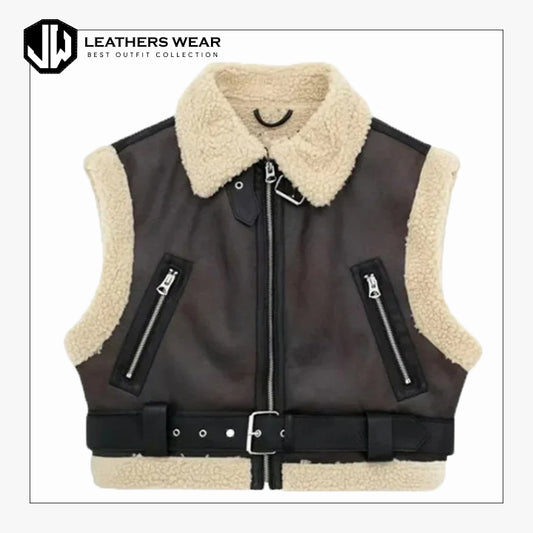 OversizedShearlingVest