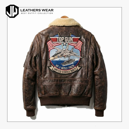 Pilot Leather Jacket Mens