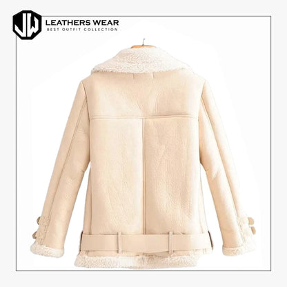 Pink B3 Bomber Genuine Leather Jacket