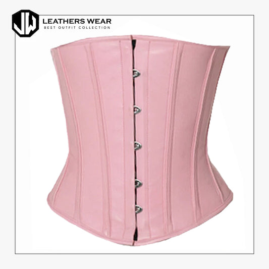 Pink Leather Corset