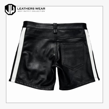 Quilted Leather Shorts