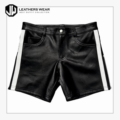 Quilted Leather Shorts
