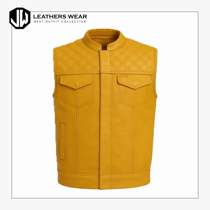 Quilted Leather Vest