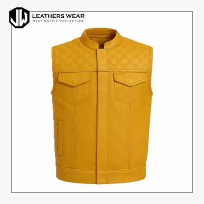 Quilted Leather Vest