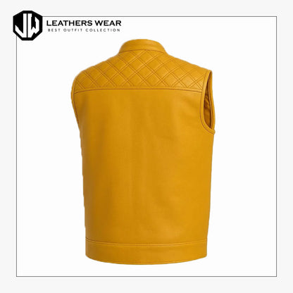 Quilted Leather Vest