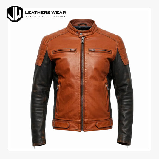 Real Leather Moto Jacket