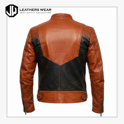 Real Leather Moto Jacket
