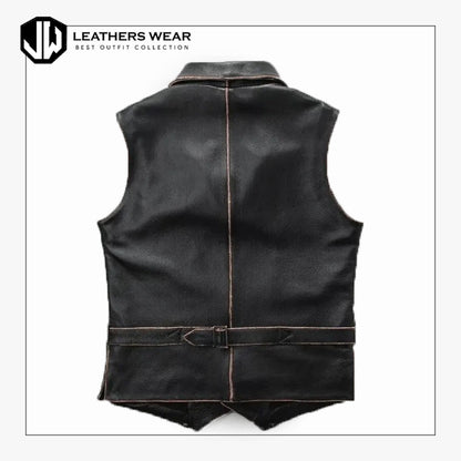 Real Sheepskin Biker Vest