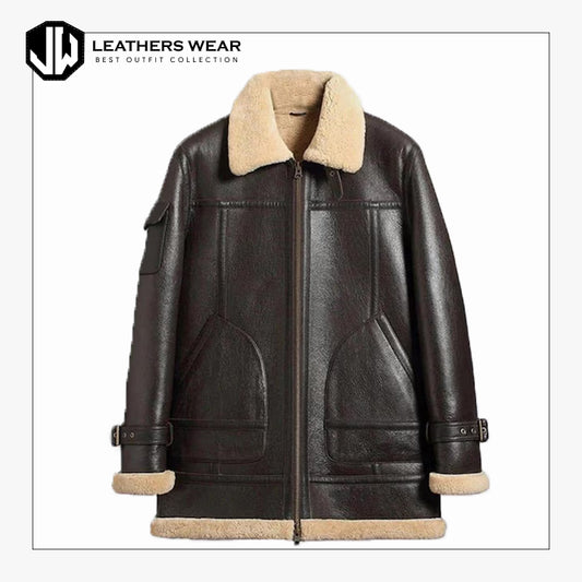 Real Sheepskin Shearling Coat