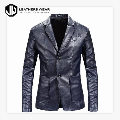 Real Leather Blazer