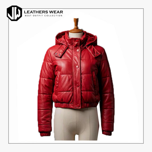 Red Puffer Jacket Women