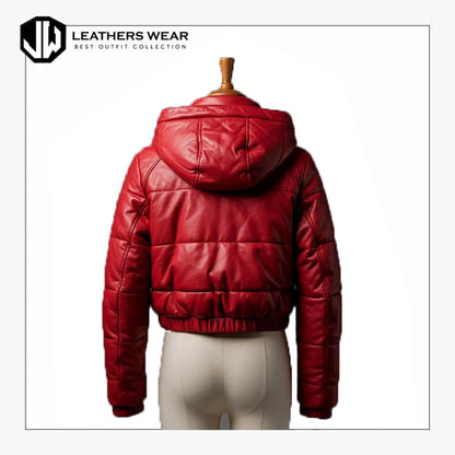 Red Puffer Jacket Women