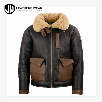 Shearling Aviator Jacket Mens