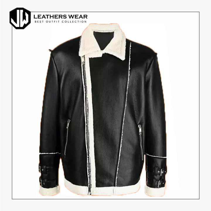 Shearling Biker Jacket