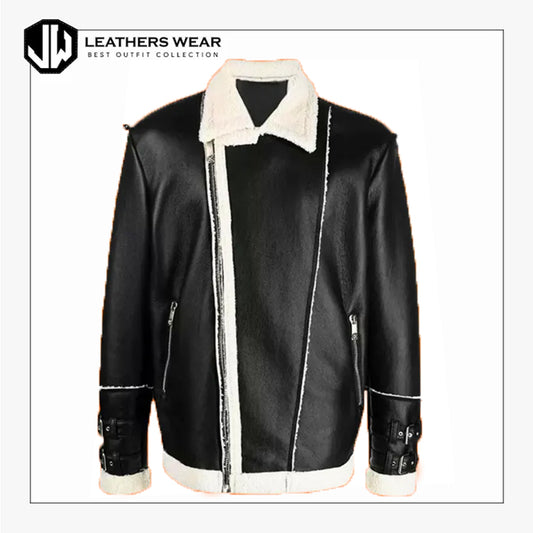 Shearling Biker Jacket