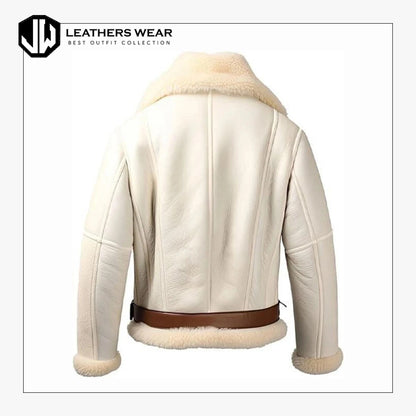 Shearling Biker Jacket Mens