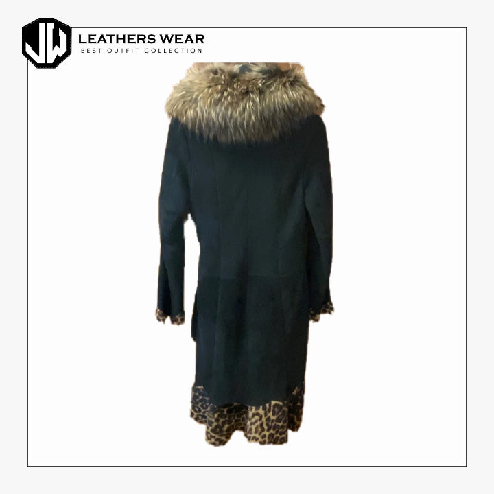 Shearling Coat Womens Long