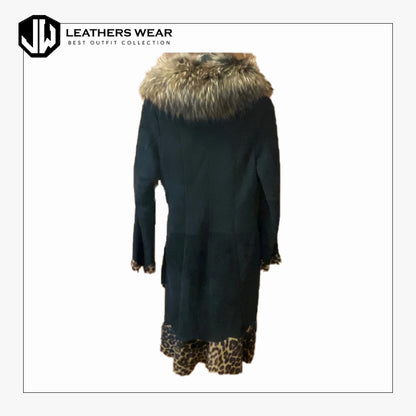 Shearling Coat Womens Long