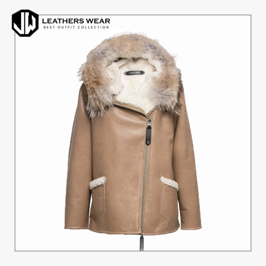 Shearling Fur Coat Leathers Wear