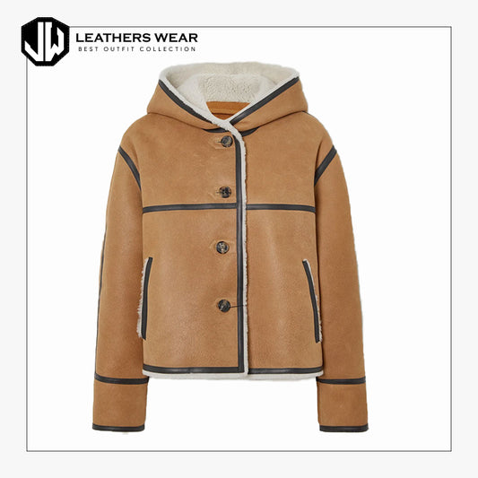Shearling Real Leather Jacket  Women