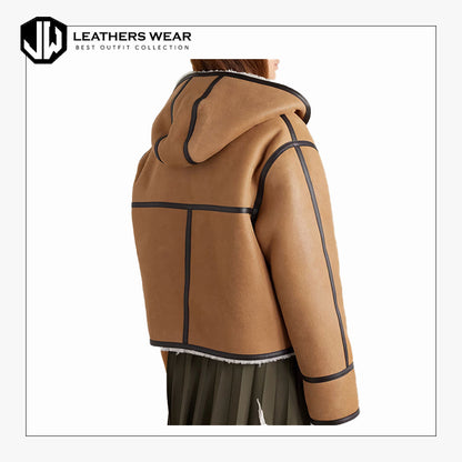 Shearling Real Leather Jacket  Women