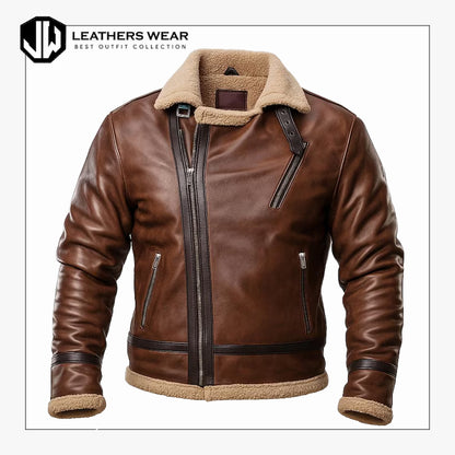 Sheepskin Brown Leather Jacket
