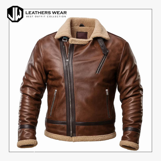 Sheepskin Brown Leather Jacket
