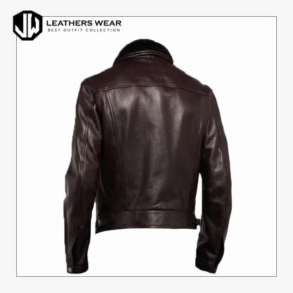 Sheepskin Leather Jacket Mens