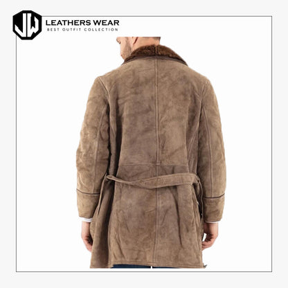 Sheepskin Shearling Coat Mens