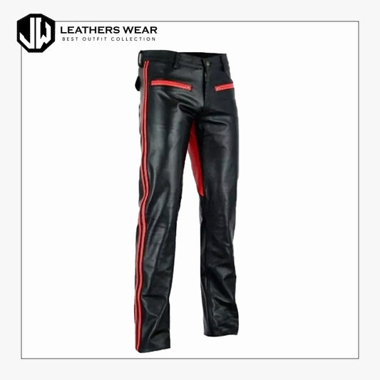 Slim Leather Pants