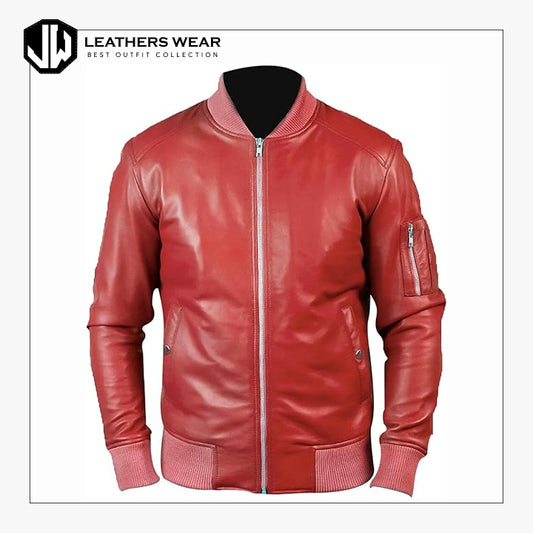 Soft Lambskin Red Leather Jacket