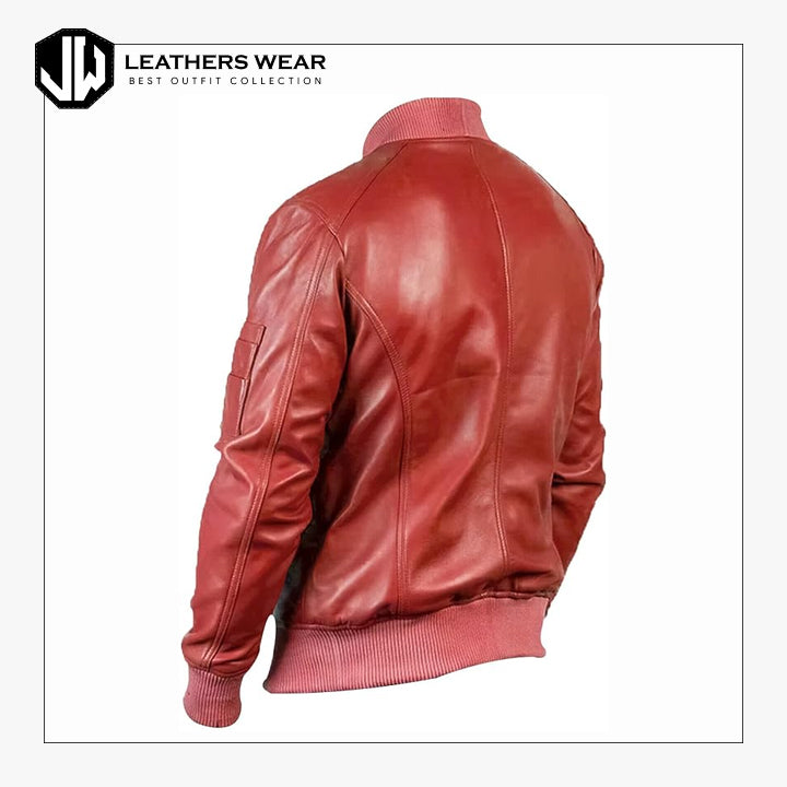 Soft Lambskin Red Leather Jacket