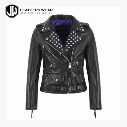 Studded Womens Leather Jacket