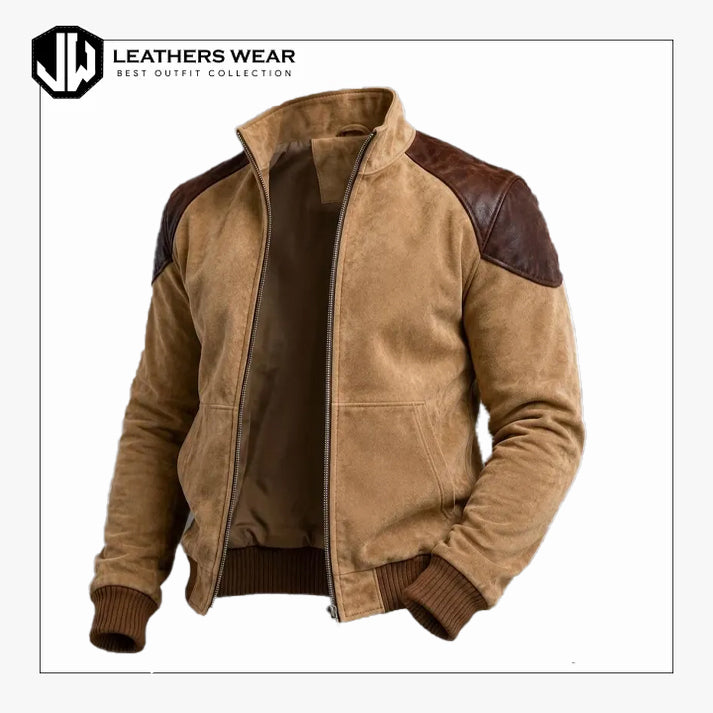 Tan Brown Retro Streetwear Jacket
