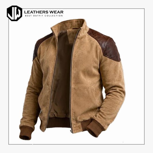 Tan Brown Retro Streetwear Jacket