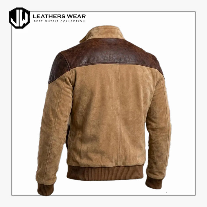 Tan Brown Retro Streetwear Jacket