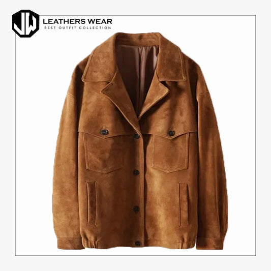 Tan Trucker Jacket Mens