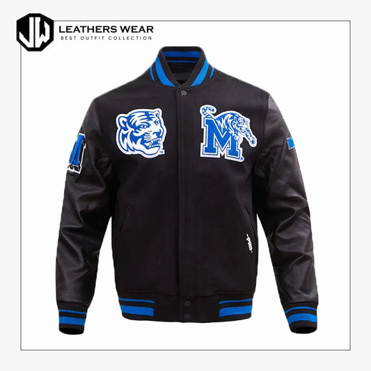 Varsity Jacket Leather Sleeves