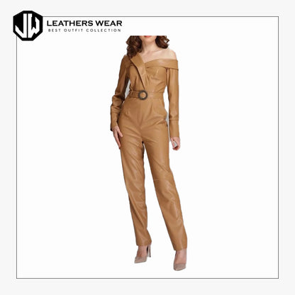 Vegan Leatherette Jumpsuit