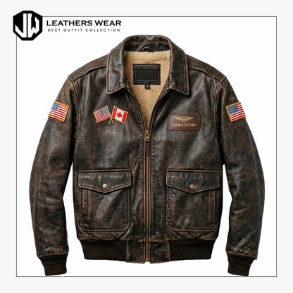 Vintage Aviator Flight Jacket