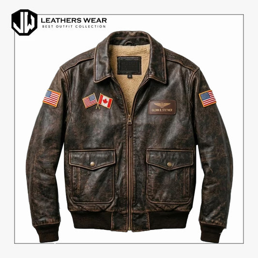 Vintage Aviator Flight Jacket