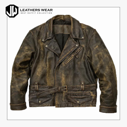 Vintage Classic Cowhide Leather Jacket