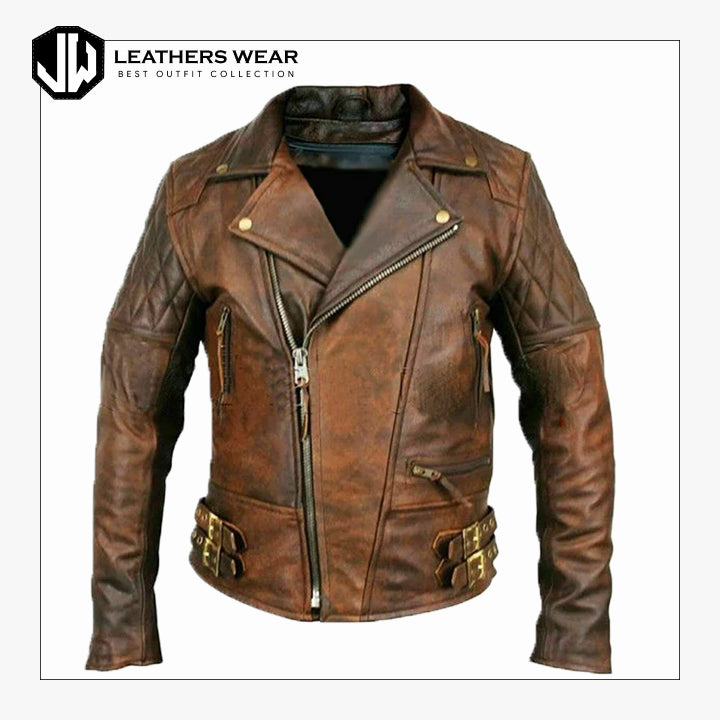 VintageDistressedLeatherJacket